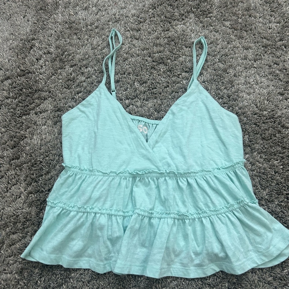 Mint Crop Top